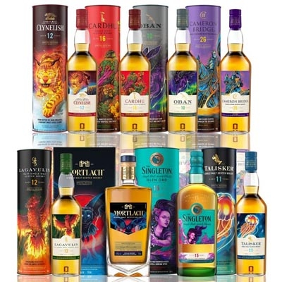 帝亞吉?dú)W2022SR珍藏限定系列縹緲之境單一麥芽威士忌套裝 Diageo Special Releases 2022 Elusive Expressions Single Malt Scotch Whisky Collection 700ml*8
