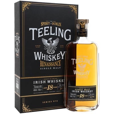 帝霖18年文藝復(fù)興第四部單一麥芽愛爾蘭威士忌 Teeling 18 Year Old Renaissance Series 4 Single Malt Irish Whiskey 700ml