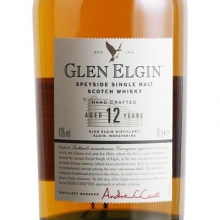 格蘭愛琴12年單一麥芽蘇格蘭威士忌 Glen Elgin Aged 12 Years Speyside Single Malt Scotch Whisky 700ml