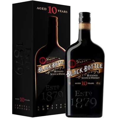 黑瓶10年調(diào)和蘇格蘭威士忌 Black Bottle Aged 10 Years Blended Scotch Whisky 700ml