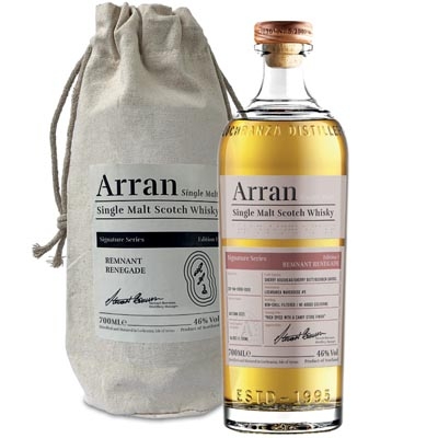 艾倫簽名系列第一版余燼的新生單一麥芽蘇格蘭威士忌 Arran Remnant Renegade Signature Series Edition 1 Single Malt Scotch Whisky 700ml