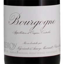 勒樺酒莊勃艮第大區(qū)級干紅葡萄酒 Domaine Leroy Bourgogne Rouge 750ml