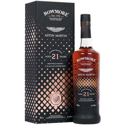 波摩21年阿斯頓馬丁聯(lián)名大師之選單一麥芽蘇格蘭威士忌 Bowmore Aged 21 Years Aston Martin Masters Selection Single Malt Scotch Whisky 700ml