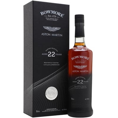 波摩22年阿斯頓馬丁聯(lián)名大師之選單一麥芽蘇格蘭威士忌 Bowmore Aged 22 Years Aston Martin Masters Selection Single Malt Scotch Whisky 700ml
