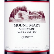 瑪麗山酒莊五重奏干紅葡萄酒 Mount Mary Vineyard Quintet Red Blend 750ml
