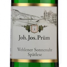 普朗酒莊溫勒內(nèi)日晷園晚收雷司令白葡萄酒 Joh. Jos. Prum Wehlener Sonnenuhr Riesling Spatlese 750ml