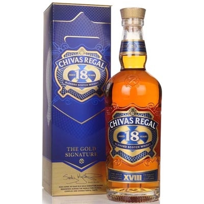 芝華士18年調(diào)和蘇格蘭威士忌 Chivas Regal Aged 18 Years Blended Scotch Whisky 700ml