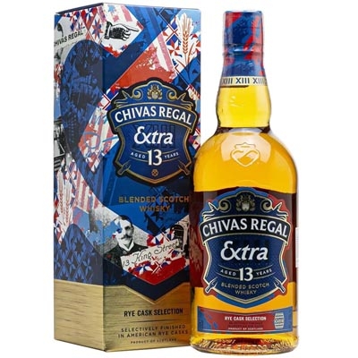 芝華士13年黑麥桶調(diào)和蘇格蘭威士忌 Chivas Regal Extra Aged 13 Years Rye Cask Selection Blended Scotch Whisky 700ml