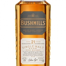 布什米爾21年單一麥芽愛爾蘭威士忌 Bushmills Aged 21 Years Single Malt  Irish Whiskey 700ml（新舊包裝隨機(jī)發(fā)貨）
